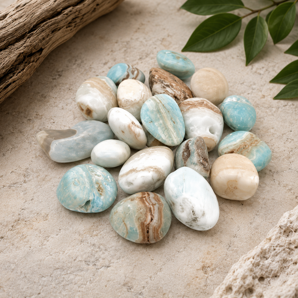 Hemimorphite Tumbled Stone