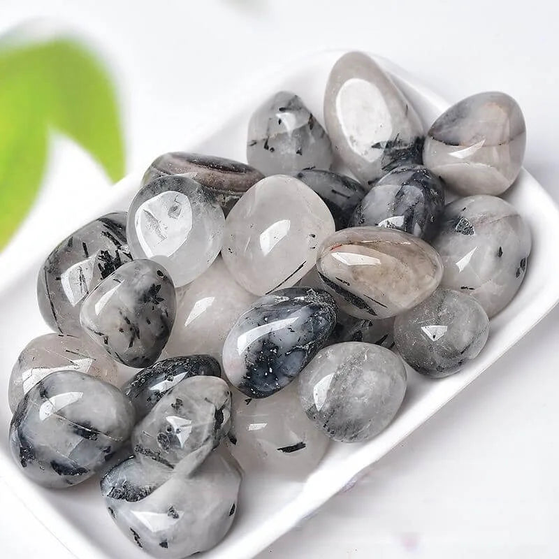 Tourmaline tumbled stone