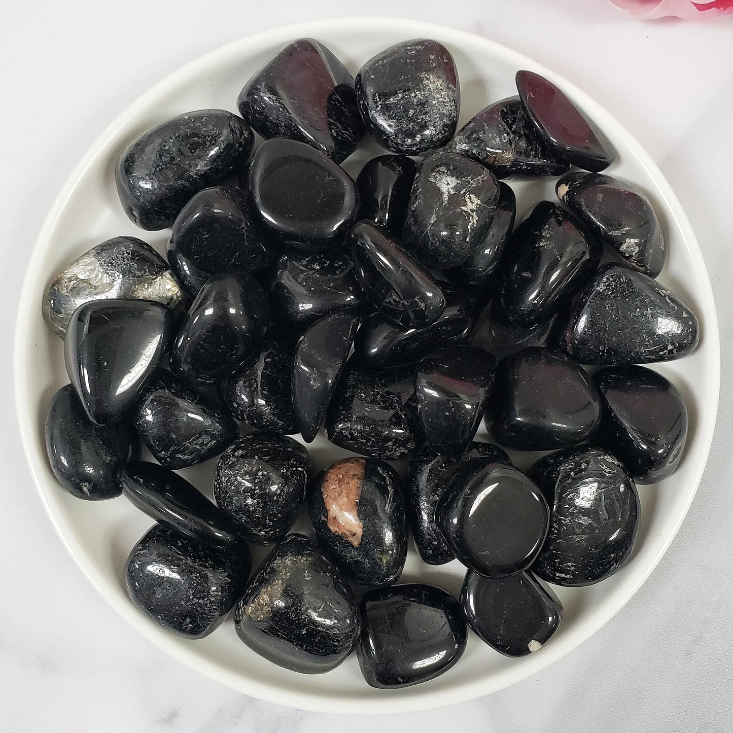 Tourmaline tumbled stone