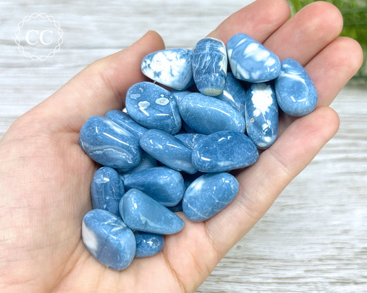 Blue Opal Tumbled Stone