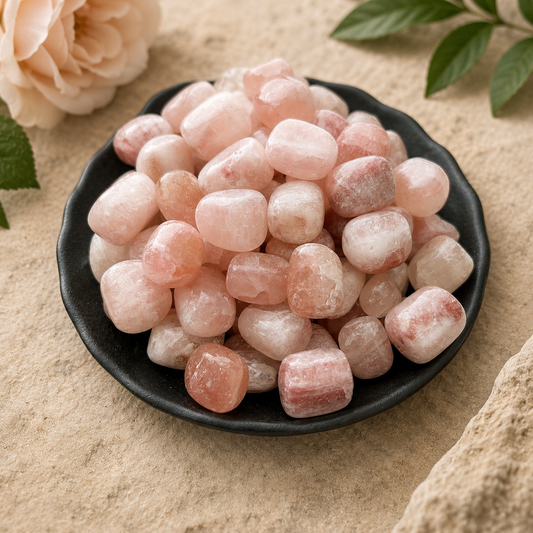 Strawberry Calcite Tumbled Stone