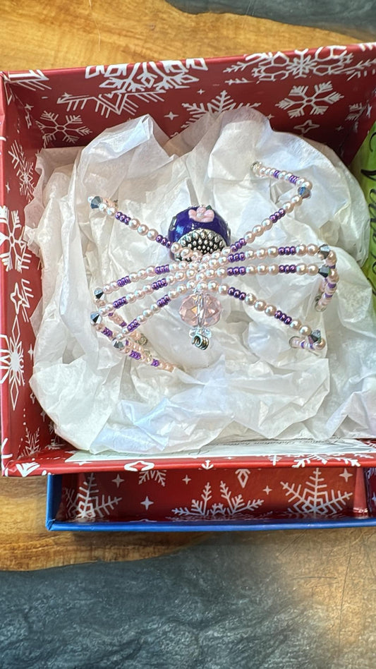 Purple Christmas Spider