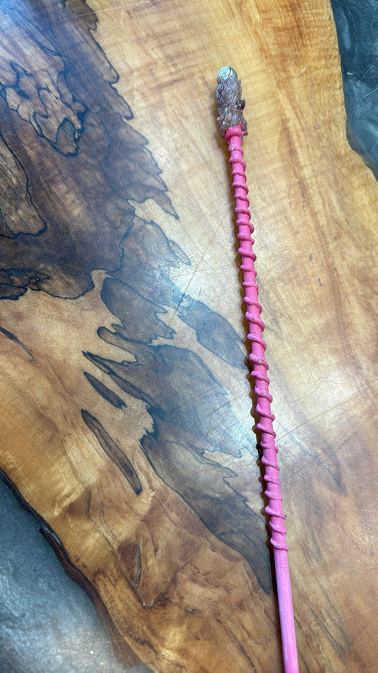 Pink & Rose Quartz Wand