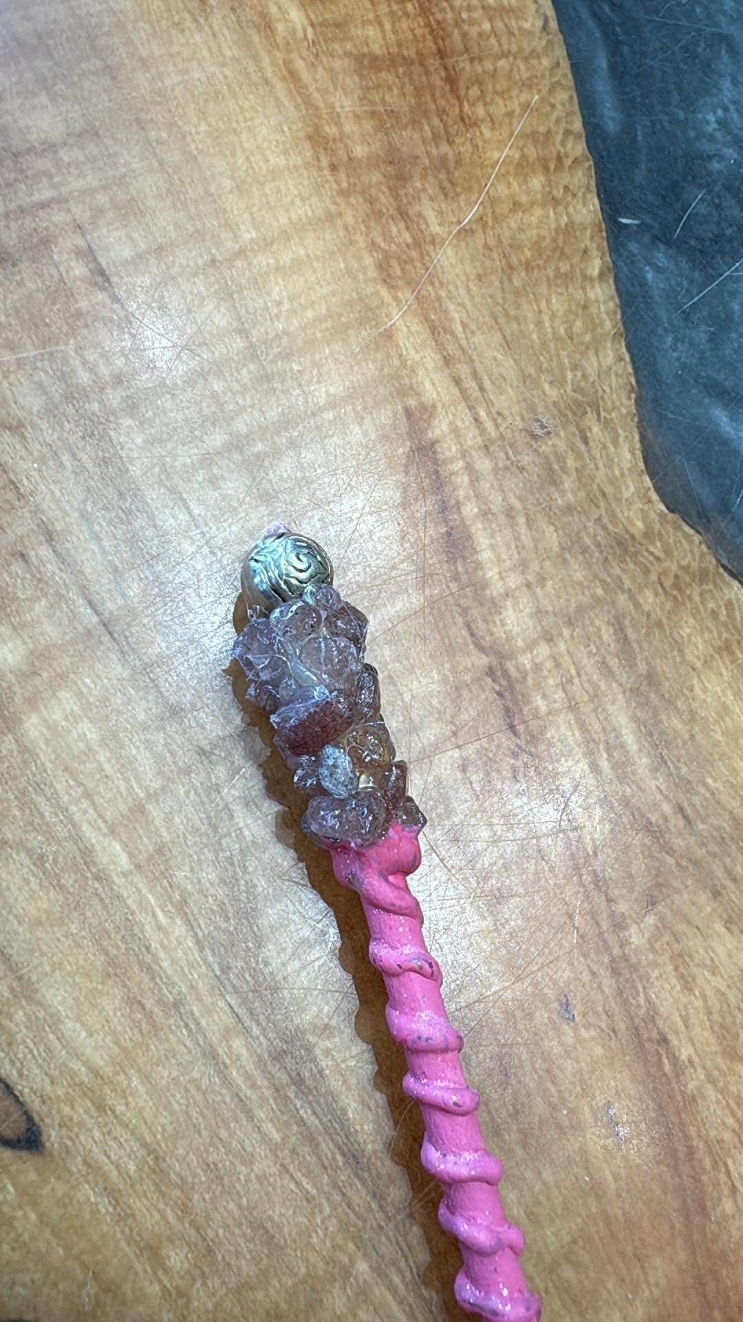 Pink & Rose Quartz Wand