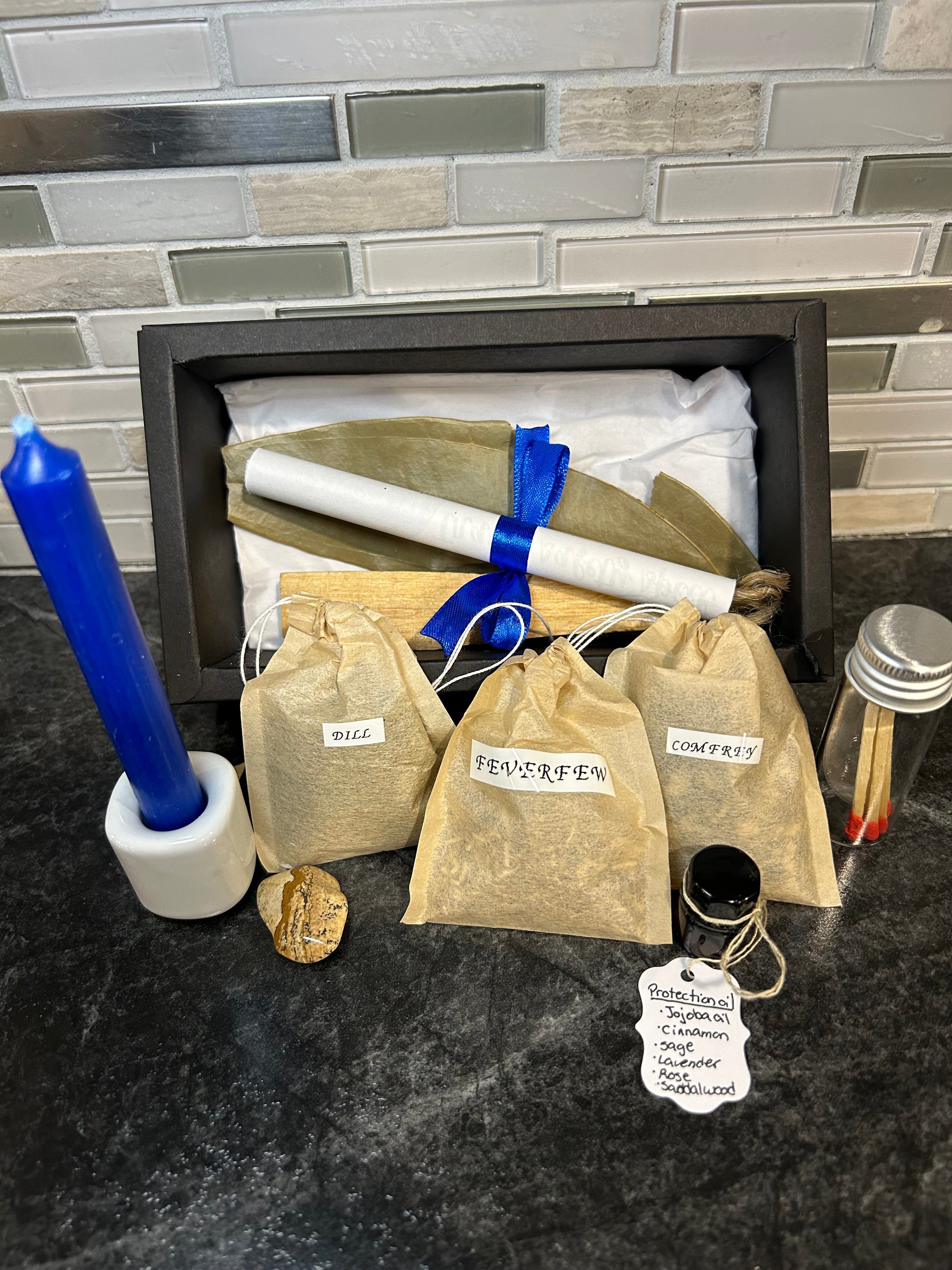 Handcrafted safe travel ritual spell kit – Valixya