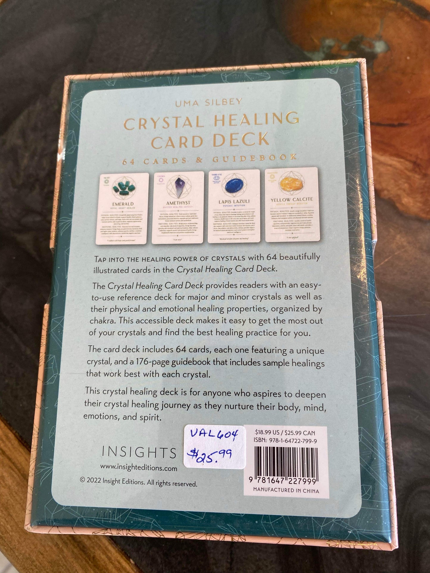 Crystal Healing Card Deck Uma Silbey