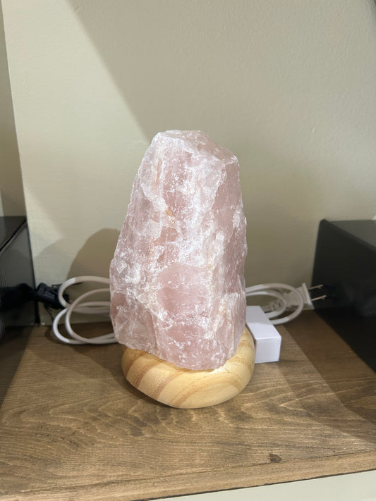 rose quartz lamp